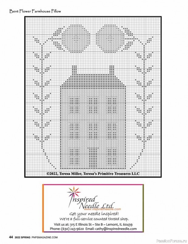 Новые техники рукоделия в журнале «Punch Needle & Primitive Stitcher-Spring 2022»