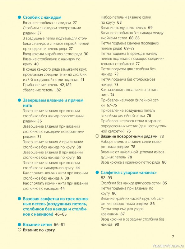 Вязаные проекты в книге &laquo;Ажурное вязание крючком&raquo;.