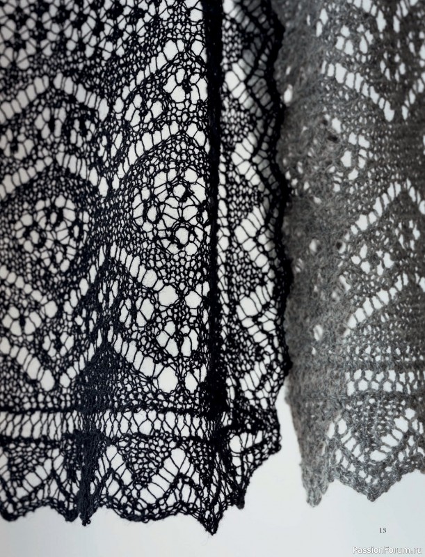 Вязаные проекты в книге &laquo;Шетландское кружево&raquo;.