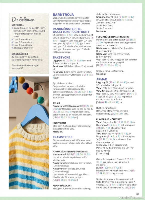 Вязаные проекты в журнале &laquo;Inspirerande handarbete - April 2026&raquo;