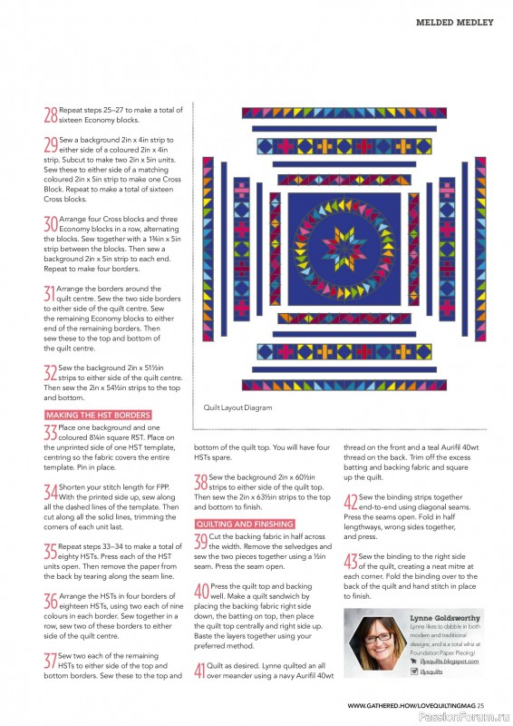 Коллекция проектов для рукодельниц в журнале &laquo;Love Patchwork & Quilting №158 2025&raquo;