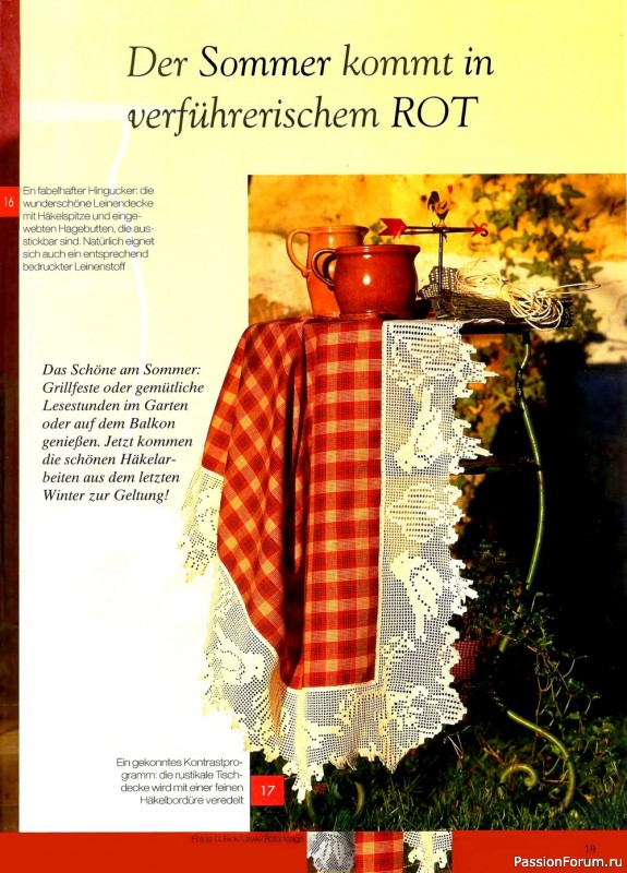 Вязаные модели крючком в журнале «Kreativ Trend Magazin №4 2005»