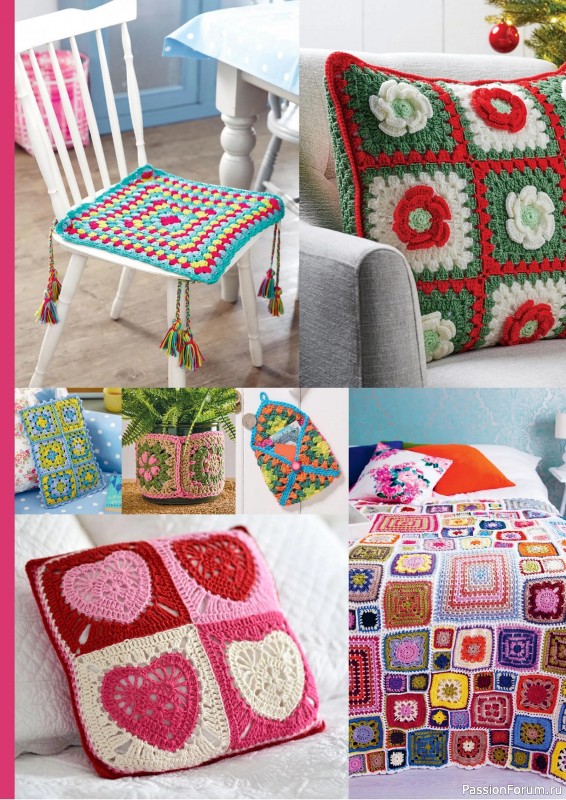 Вязаные проекты крючком в журнале «Crochet Granny Squares - 1st Edition 2025»