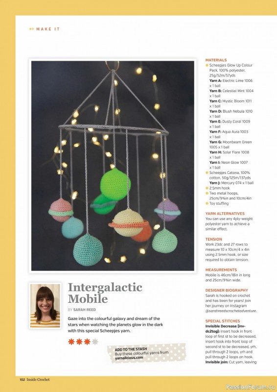 Вязаные проекты крючком в журнале «Inside Crochet №183 2025»