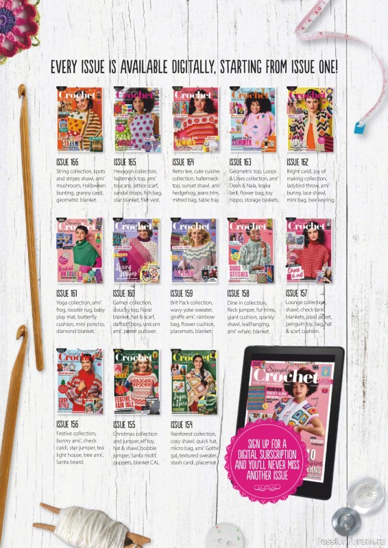 Вязаные проекты крючком в журнале «Simply Crochet №168 2025»
