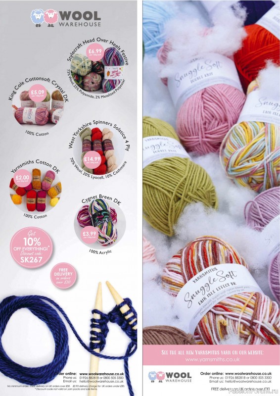 Вязаные проекты крючком в журнале «Simply Knitting №267 2025»