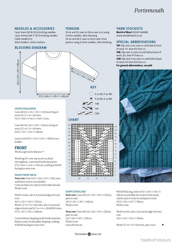 Вязаные проекты спицами в журнале &laquo;The Knitter №225 2026&raquo;