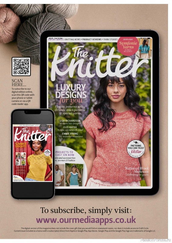 Вязаные проекты спицами в журнале «The Knitter №232 2026»