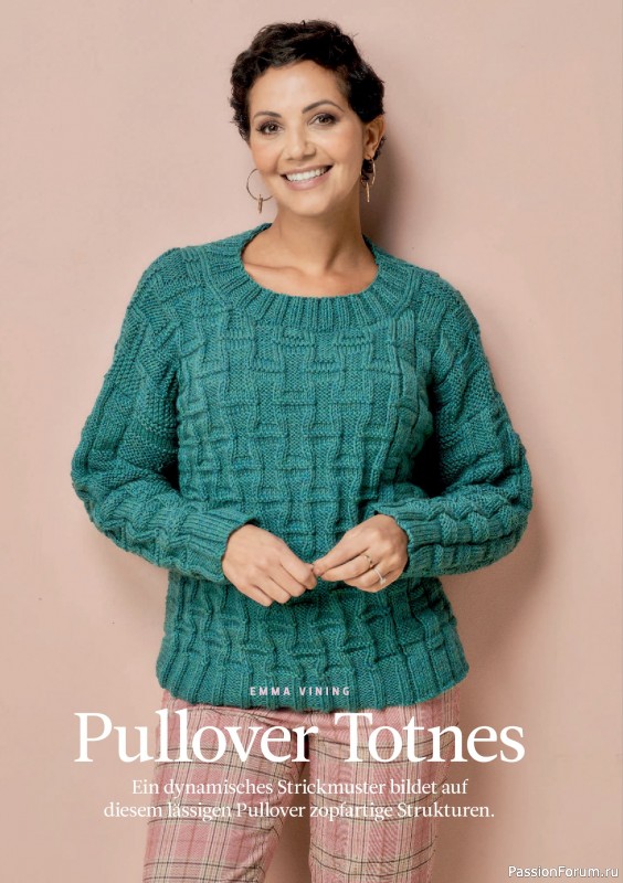 Вязаные проекты спицами в журнале &laquo;The Knitter №80 2026 Germany&raquo;