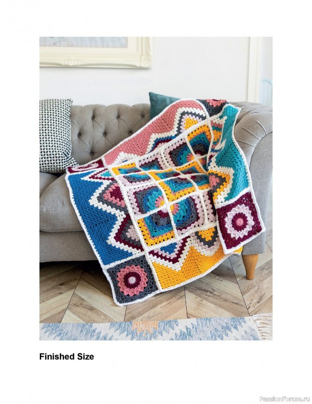 Вязаные проекты в книге «Crochet Modular Blankets»