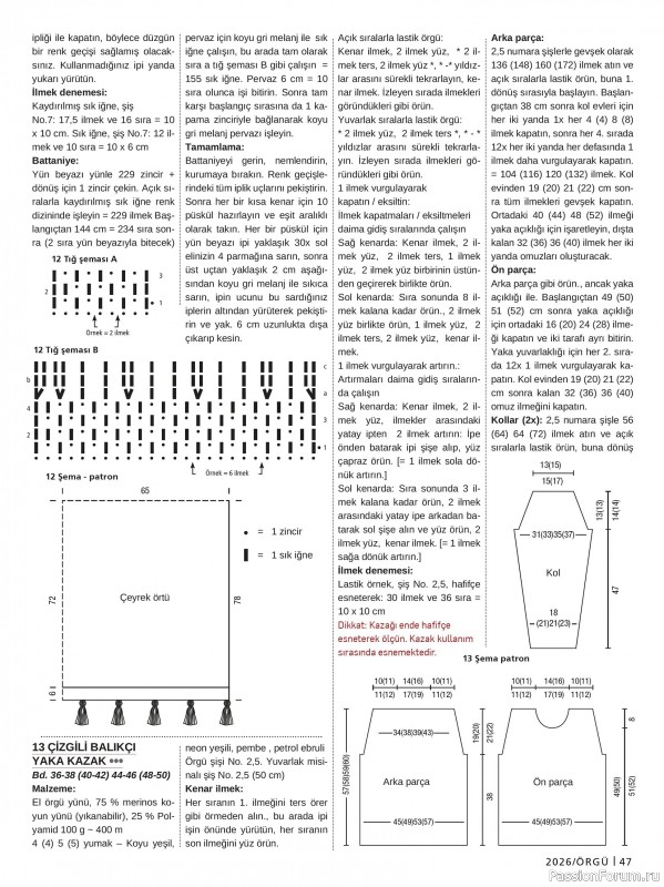 Вязаные проекты в журнале &laquo;Burda Orgu №2 2026&raquo;