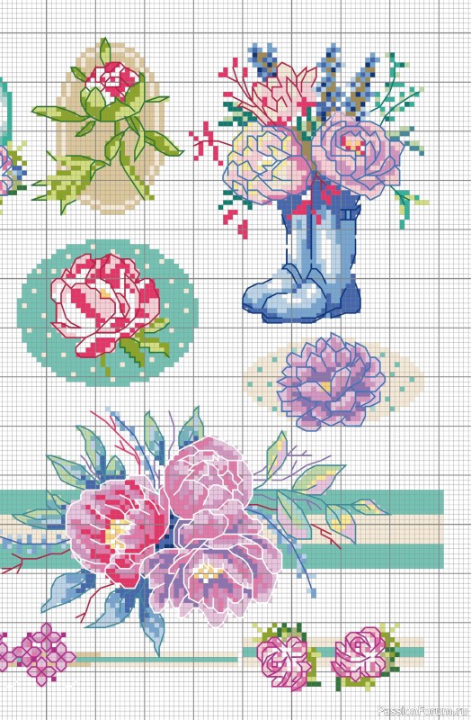 Коллекция проектов для рукодельниц в журнале &laquo;A Punto Croce Fiori - Marzo 2026&raquo;