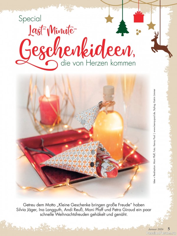 Коллекция проектов для рукодельниц в журнале «Anna Germany №1 2026»