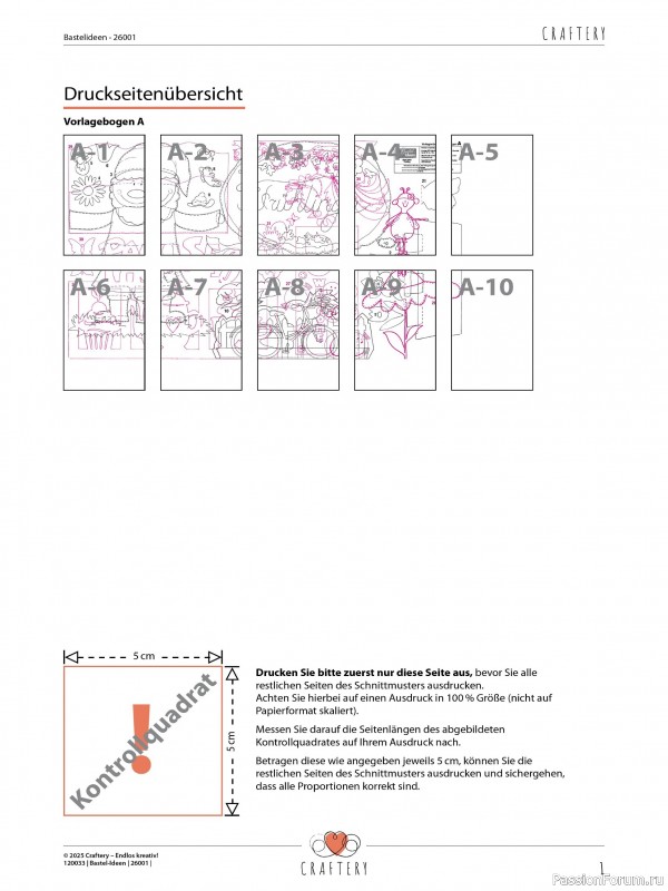Коллекция проектов для рукодельниц в журнале «Bastel-Ideen №1 2026»