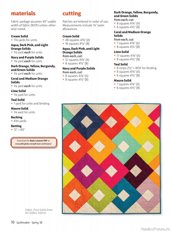 Коллекция проектов для рукодельниц в журнале «Quiltmaker №224 2026»