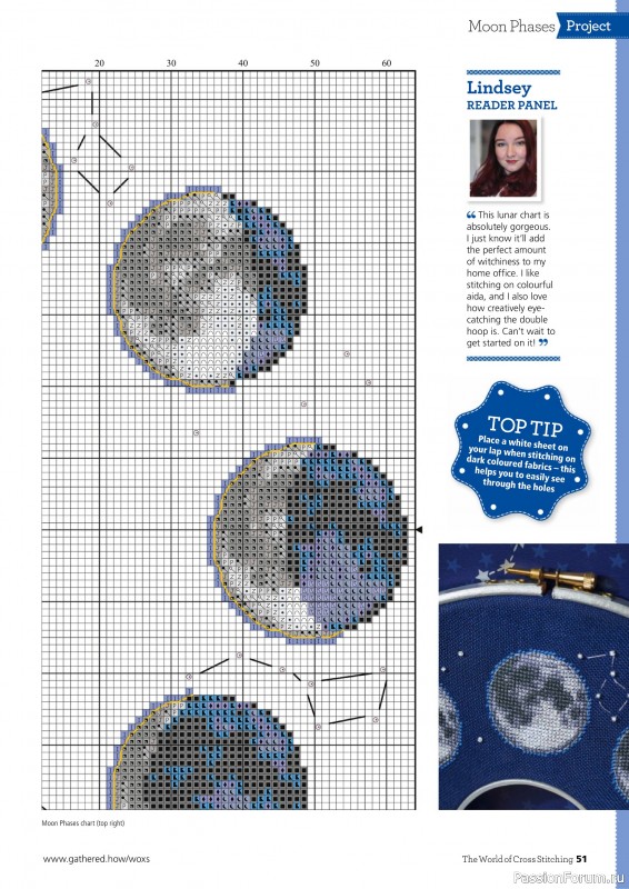 Коллекция вышивки в журнале «The World of Cross Stitching №345 2024»