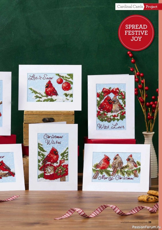 Коллекция вышивки в журнале «The World of Cross Stitching №378 2026»