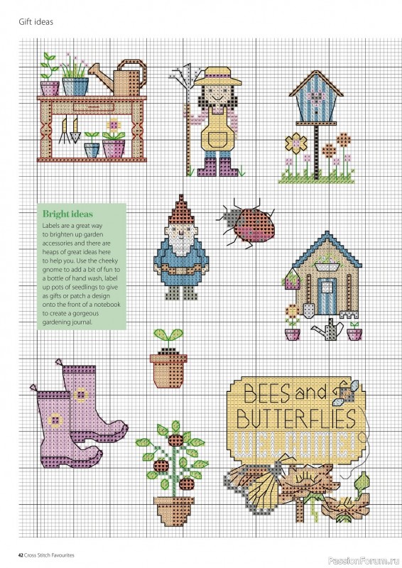 Коллекция вышивки крестиком в журнале «Cross Stitch Favourites - Spring/Summer 2022»