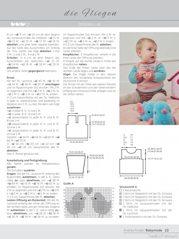 Вязаные модели для детей в журнале &laquo;Andrea Kreativ Babymode №7 2026&raquo;