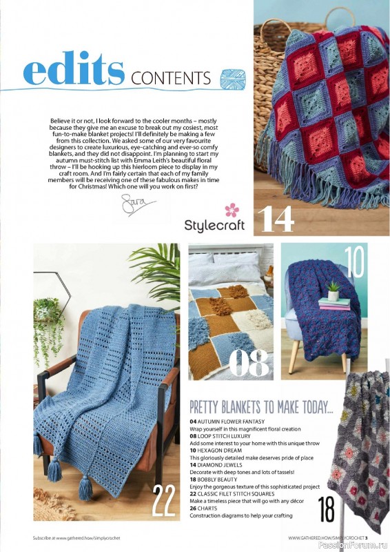 Вязаные модели крючком в журнале «Simply Crochet №127 2022»