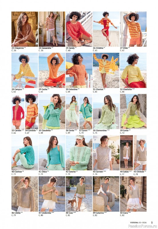 Вязаные модели в журнале «Verena №1 2026»