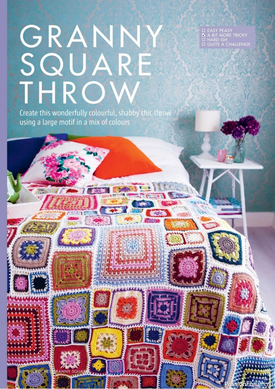 Вязаные проекты крючком в журнале «Crochet Granny Squares - 1st Edition 2025»