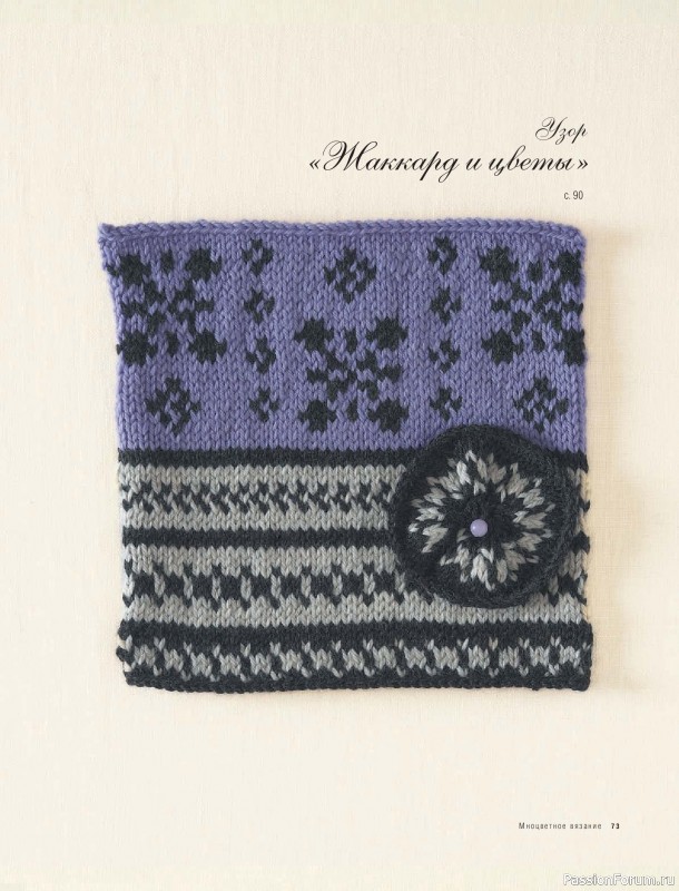 Вязаные проекты в книге &laquo;Модульное вязание на спицах&raquo;.