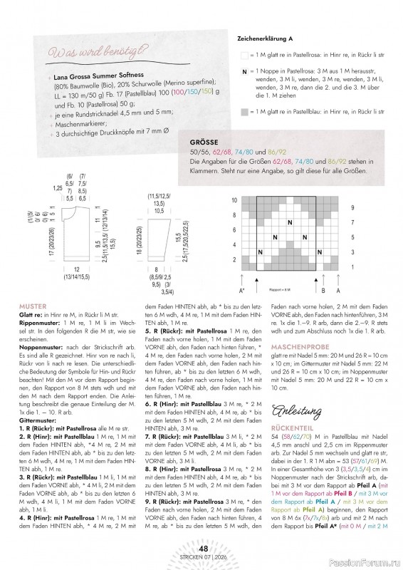 Вязаные проекты в журнале &laquo;Einfach Stricken №7 2026&raquo;