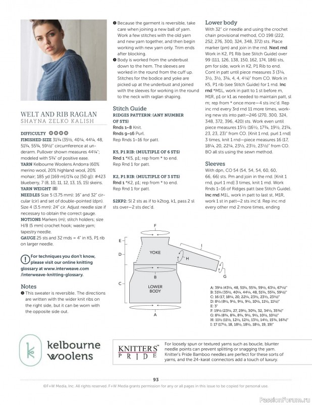 Вязаные проекты в журнале &laquo;Knit.Wear - Wool Studio Vol.101 2018&raquo;