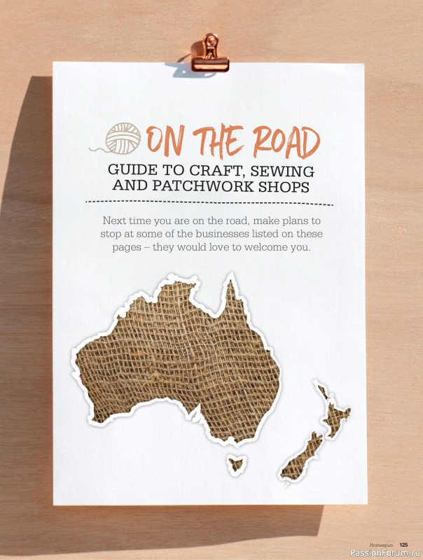 Коллекция проектов для рукодельниц в журнале «Australian Homespun №228 2025»