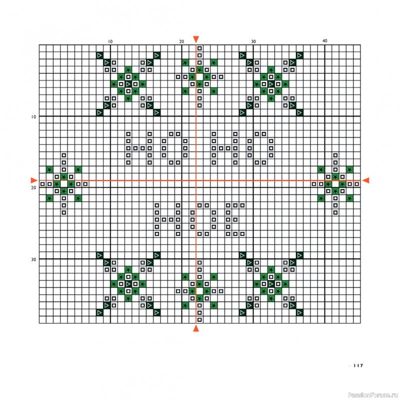 Коллекция вышивки в книге «Cross-Stitch for the Holidays»