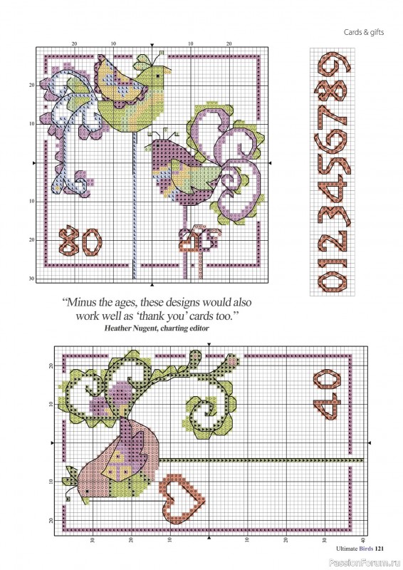 Коллекция вышивки в журнале «Cross Stitch Birds - March 2025»
