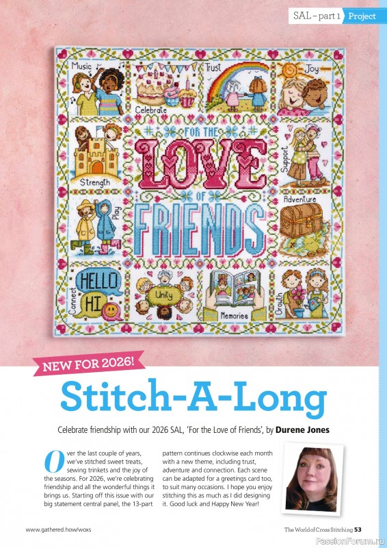 Коллекция вышивки в журнале «The World of Cross Stitching Special №366 2025»