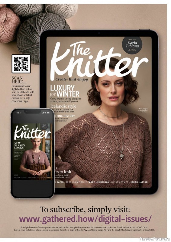 Вязаные модели спицами в журнале «The Knitter №184 2022»