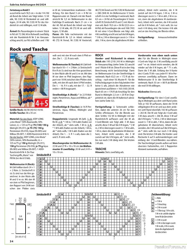 Вязаные модели в журнале «Sabrina German №6 2024»