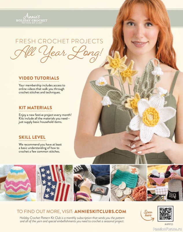 Вязаные проекты крючком в журнале «Crochet World - Late Spring 2025»