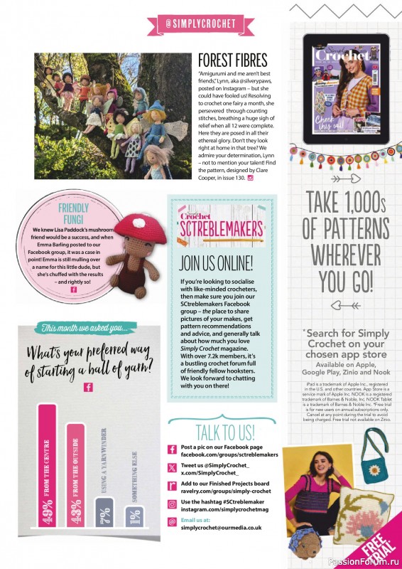 Вязаные проекты крючком в журнале «Simply Crochet №168 2025»
