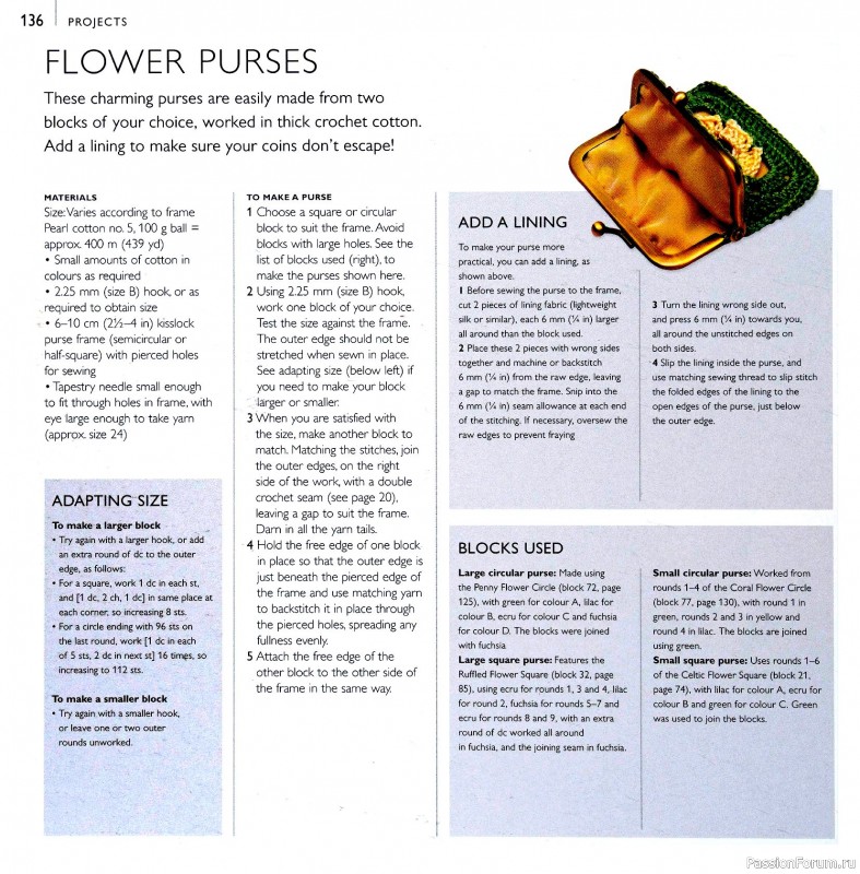 Вязаные проекты в книге «75 Crocheted Floral Blocks». Часть 2.