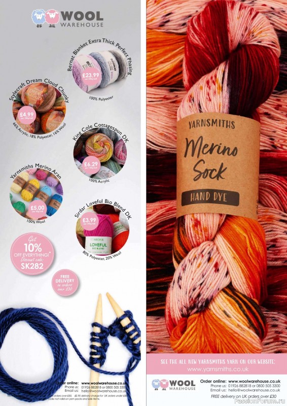 Вязаные проекты в журнале &laquo;Simply Knitting №282 2026&raquo;