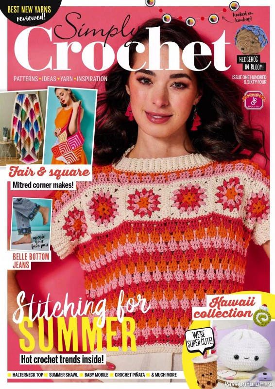 Вязаные проекты крючком в журнале «Simply Crochet №164 2025»