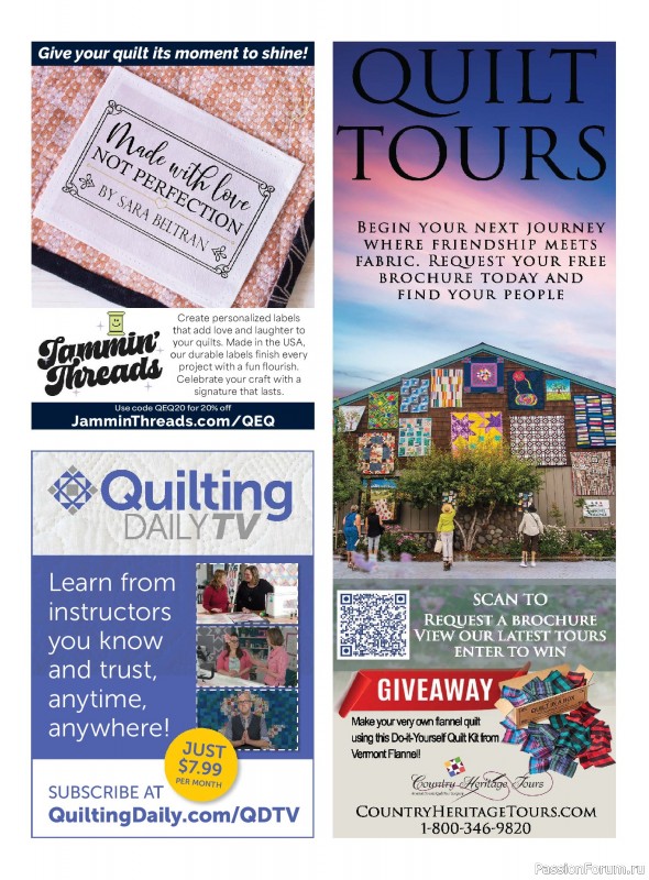 Коллекция проектов для рукодельниц в журнале &laquo;Quick+Easy Quilts - Spring 2026&raquo;