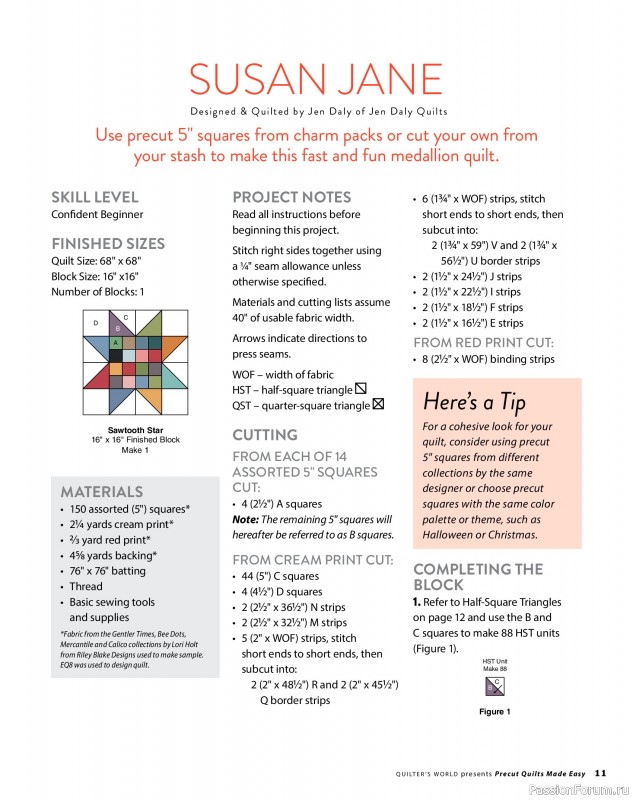 Коллекция проектов для рукодельниц в журнале &laquo;Quilter's World Specials - Late Spring 2026&raquo;