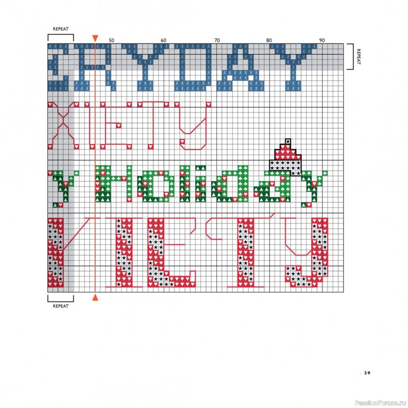 Коллекция вышивки в книге «Cross-Stitch for the Holidays»