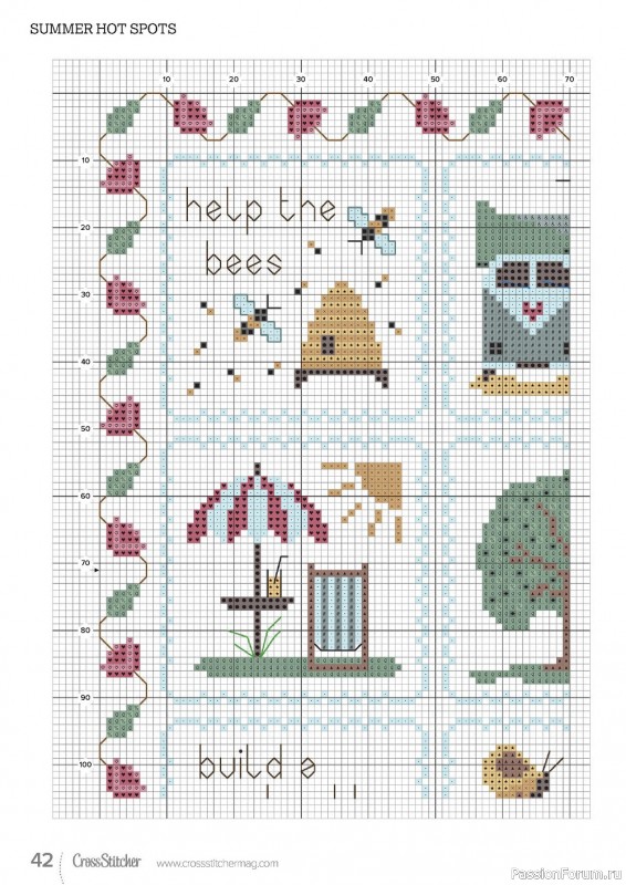 Коллекция вышивки в журнале «CrossStitcher №385 2022»