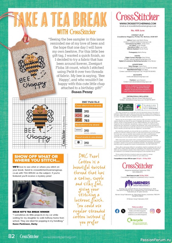 Коллекция вышивки в журнале «CrossStitcher №409 2024»