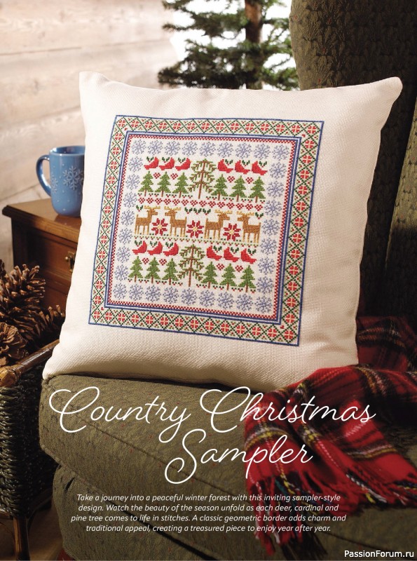 Коллекция вышивки в журнале «Just CrossStitch - Christmas 2026»