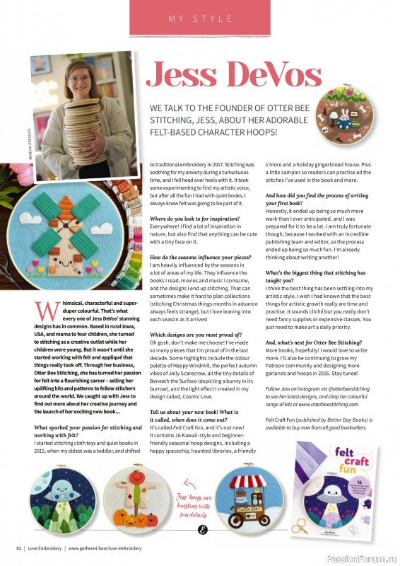 Коллекция вышивки в журнале «Love Embroidery №74 2025»