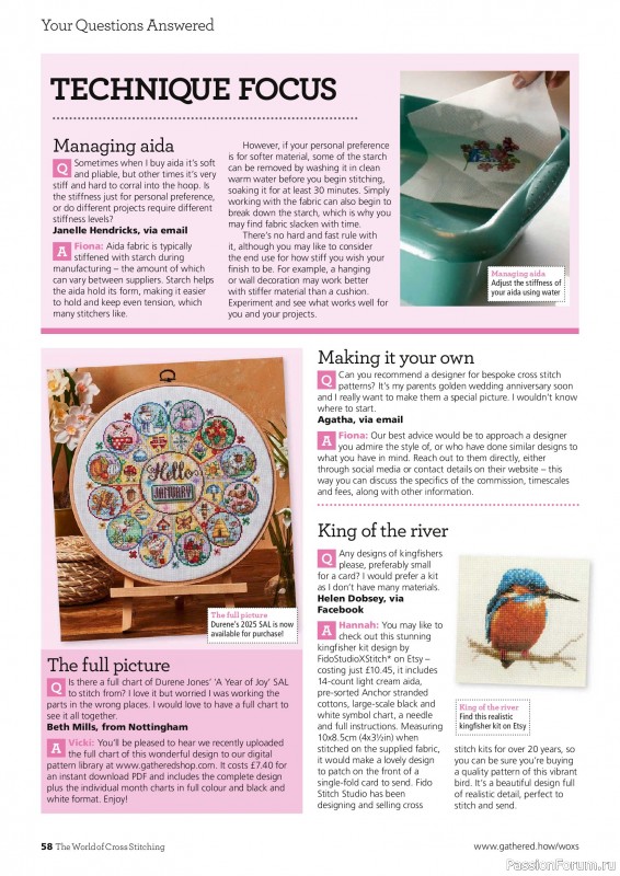 Коллекция вышивки в журнале &laquo;The World of Cross Stitching №371 2026&raquo;