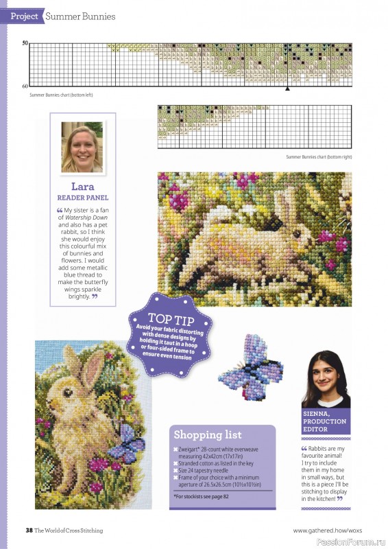 Коллекция вышивки в журнале «The World of Cross Stitching №374 2026»