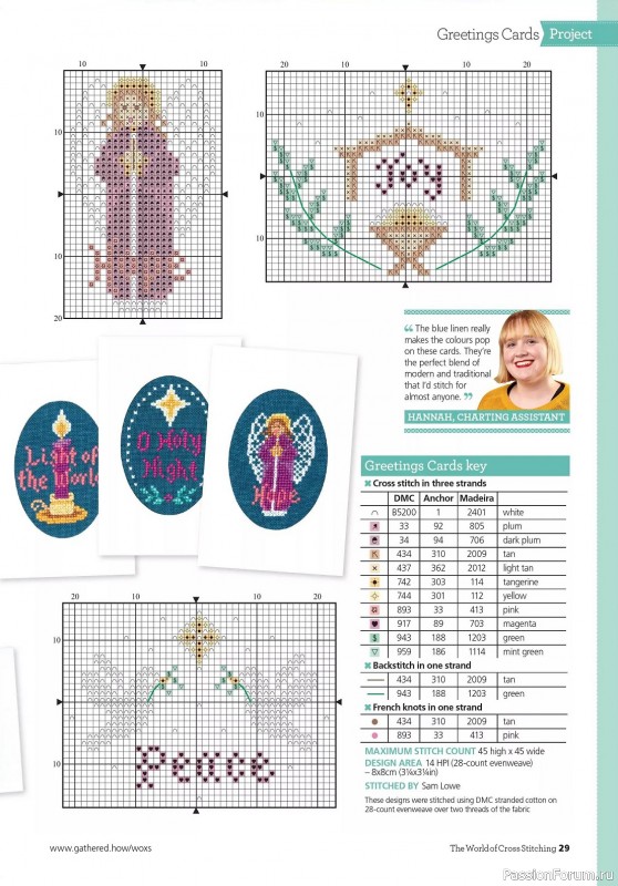 Коллекция вышивки в журнале «The World of Cross Stitching - Special 2023»